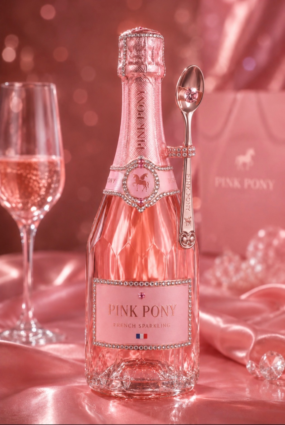 Pink Pony French Sparkling bottle